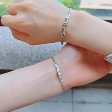 Sun And Moon Matching Charm Bracelets For Couples In Sterling Silver