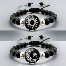 Sun And Moon Matching Glow In The Dark Beaded Bracelets For Couples