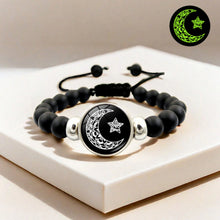 Sun And Moon Matching Glow In The Dark Beaded Bracelets For Couples