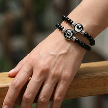 Sun And Moon Matching Glow In The Dark Beaded Bracelets For Couples
