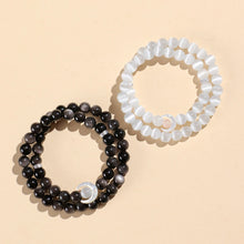 Sun And Moon Long Distance Double Layer Beaded Relationship Bracelets