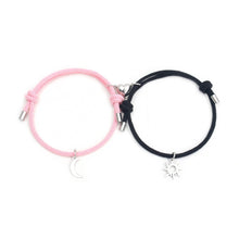 Sun And Moon Magnetic Heart Matching Bracelets For Couples