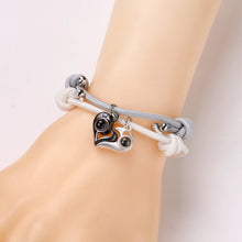 Magnetic Heart Matching Photo Projection Bracelets For Couples