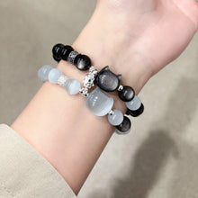 Cute Magnetic Cat Paw Beaded Couple Relationship Bracelets