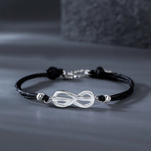 Unique Infinity Knot Charm Bracelets For Couples In Sterling Silver