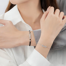 Unique Infinity Knot Charm Bracelets For Couples In Sterling Silver