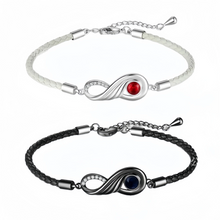 Personalized Infinity Matching Birthstone Couple Bracelets