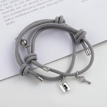 Lock And Key Matching Magnetic Bracelets For Couples