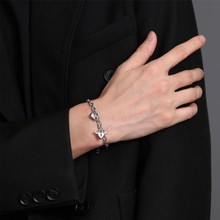 Lock And Key Magnetic Heart Oval Cable Chain Bracelets For Couples