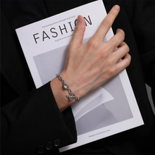 Lock And Key Magnetic Heart Oval Cable Chain Bracelets For Couples