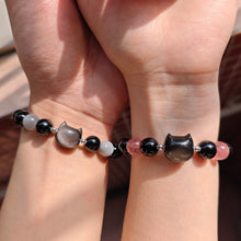 Cute Cat Beaded Relationship Bracelets For Couples