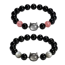 Cute Cat Beaded Relationship Bracelets For Couples