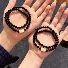 Cute Kitten And Pig Relationship Double Layer Couple Beaded Bracelets