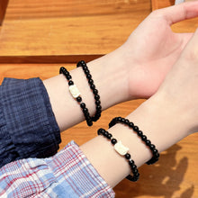 Cute Kitten And Pig Relationship Double Layer Couple Beaded Bracelets