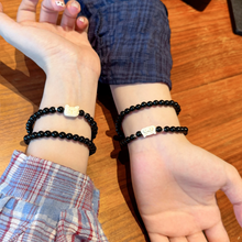 Cute Kitten And Pig Relationship Double Layer Couple Beaded Bracelets