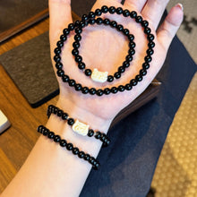 Cute Kitten And Pig Relationship Double Layer Couple Beaded Bracelets