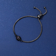 Personalized Matching Photo Projection Couple Chain Bracelets