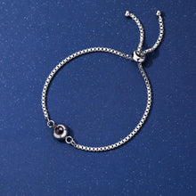 Personalized Matching Photo Projection Couple Chain Bracelets