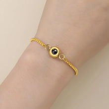 Personalized Matching Photo Projection Couple Chain Bracelets