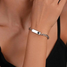 Personalized Matching Photo Projection Couple Cuban Chain Bracelets