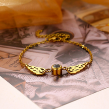 Personalized Guardian Angel Photo Projection Couple Chain Bracelets