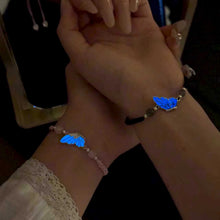 Glow In The Dark Matching Butterfly Bracelets For Couples