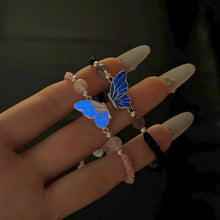 Glow In The Dark Matching Butterfly Bracelets For Couples