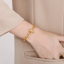 Titanium Toggle Clasp Link Chain Bracelets For Couples