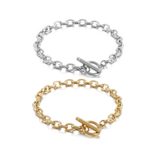 Titanium Toggle Clasp Link Chain Bracelets For Couples