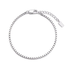 Engravable Titanium Box Chain Bracelets For Couples