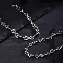 Titanium Love Knot Infinity Chain Bracelets For Couples