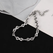 Titanium Love Knot Infinity Chain Bracelets For Couples
