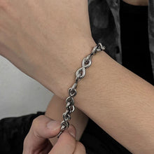 Titanium Love Knot Infinity Chain Bracelets For Couples
