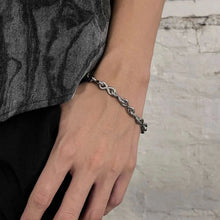 Titanium Love Knot Infinity Chain Bracelets For Couples
