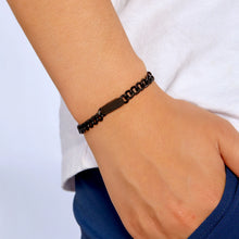 Custom Engravable Titanium Cuban Link ID Bracelets For Couples