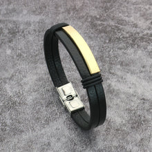 Custom Engraved His And Hers Leather Couple Bracelets