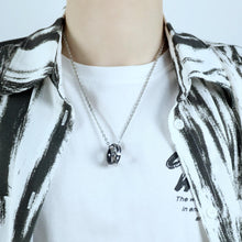 Unique Love Interlocking Ring Necklaces For Couples In Titanium - CoupleSets