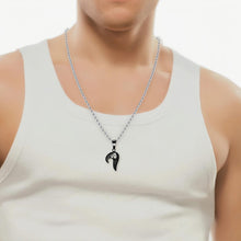 Engravable I Love You Matching Heart Couple Necklaces In Titanium - CoupleSets