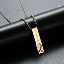 Her King His Queen Matching Heart Couple Necklaces In Titanium - CoupleSets