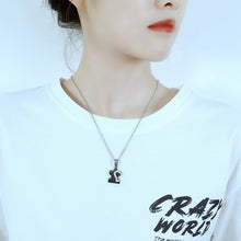 Engravable Matching Heart Puzzle Piece Necklace For Couples In Titanium - CoupleSets