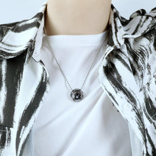 Keep Me In Your Heart Matching Crown Ring Necklaces For Couples In Titanium - CoupleSets