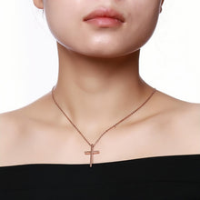 Engravable Matching Cross Pendant Couple Necklaces In Titanium - CoupleSets