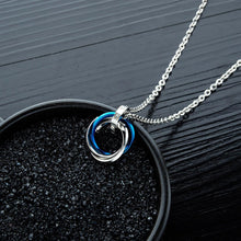 Unique Interlocking Ring Necklaces For Couples In Titanium - CoupleSets