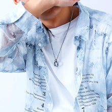 Unique Interlocking Ring Necklaces For Couples In Titanium - CoupleSets