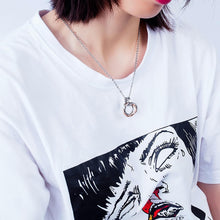 Unique Interlocking Ring Necklaces For Couples In Titanium - CoupleSets