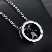 Unique Love Star Ring Necklaces For Couples In Titanium - CoupleSets