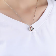 Unique Love Ring Necklaces For Couples In Titanium - CoupleSets