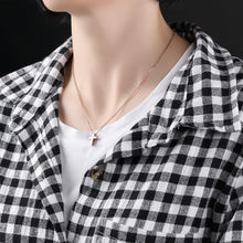 Engravable Cross Pendant Couple Necklaces In Titanium - CoupleSets