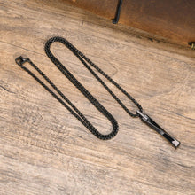 Engravable Matching Infinity Bar Necklace For Couples In Tungsten - CoupleSets