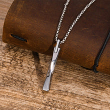 Engravable Matching Infinity Bar Necklace For Couples In Tungsten - CoupleSets